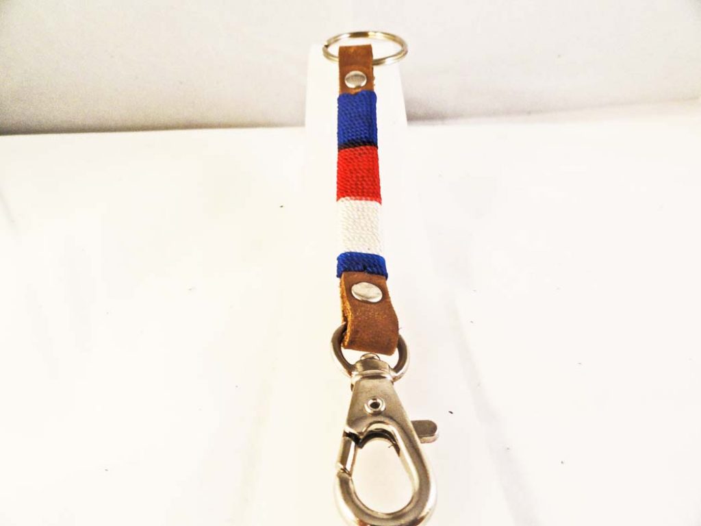 Leather Multicolored Keychain