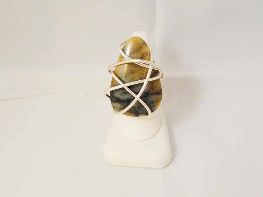 Moss Agate Stone Ring